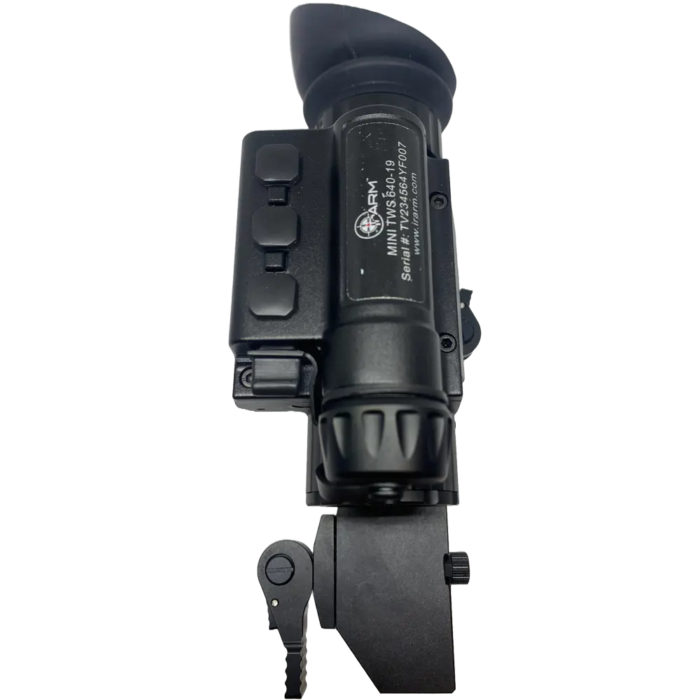Mini 640 Thermal Scope Mounted Mini 640 Thermal Scope Mounted Backview Top